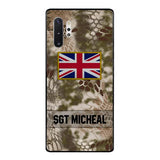 Personalized British Soldier Phone Case Printed OCT-DT11