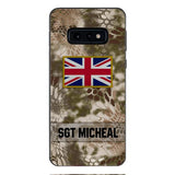 Personalized British Soldier Phone Case Printed OCT-DT11