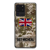 Personalized British Soldier Phone Case Printed OCT-DT11
