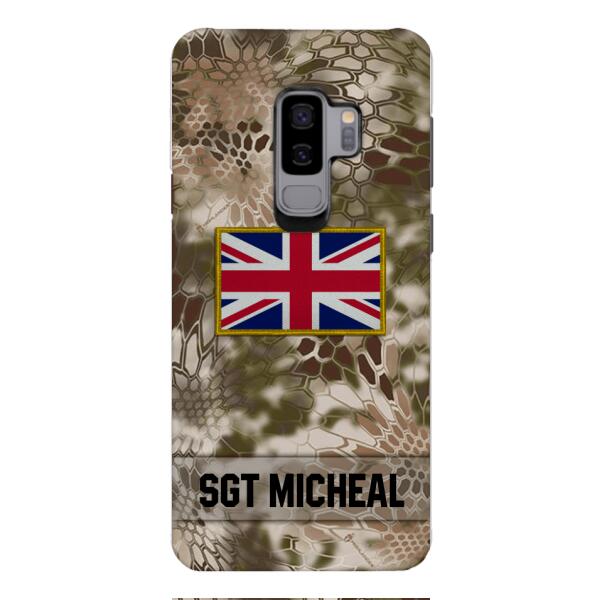 Personalized British Soldier Phone Case Printed OCT-DT11