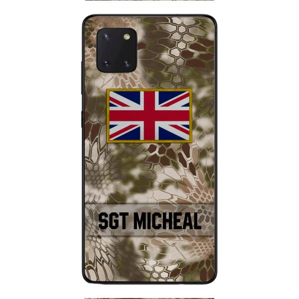 Personalized British Soldier Phone Case Printed OCT-DT11
