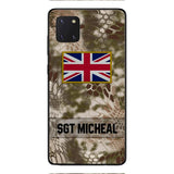 Personalized British Soldier Phone Case Printed OCT-DT11