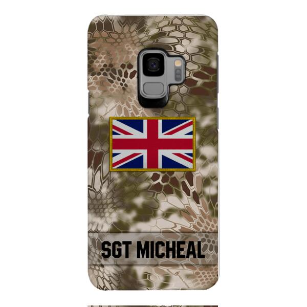 Personalized British Soldier Phone Case Printed OCT-DT11
