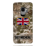 Personalized British Soldier Phone Case Printed OCT-DT11