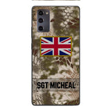Personalized British Soldier Phone Case Printed OCT-DT11