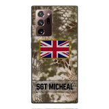 Personalized British Soldier Phone Case Printed OCT-DT11