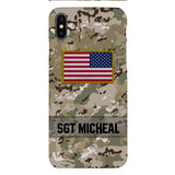 Personalized U.S Soldier Phone Case Printed OCT-DT11