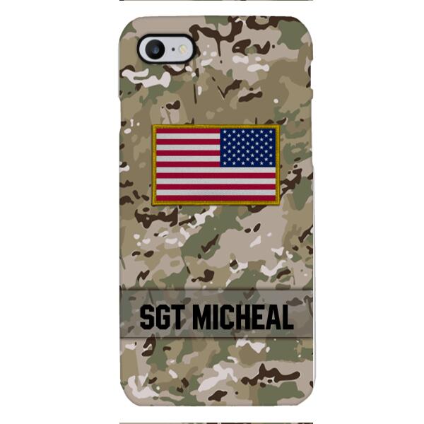 Personalized U.S Soldier Phone Case Printed OCT-DT11