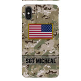 Personalized U.S Soldier Phone Case Printed OCT-DT11