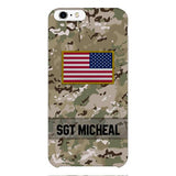 Personalized U.S Soldier Phone Case Printed OCT-DT11