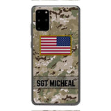 Personalized U.S Soldier Phone Case Printed OCT-DT11