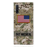 Personalized U.S Soldier Phone Case Printed OCT-DT11