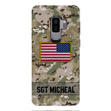 Personalized U.S Soldier Phone Case Printed OCT-DT11