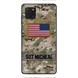 Personalized U.S Soldier Phone Case Printed OCT-DT11