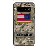Personalized U.S Soldier Phone Case Printed OCT-DT11