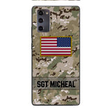 Personalized U.S Soldier Phone Case Printed OCT-DT11