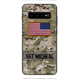 Personalized U.S Soldier Phone Case Printed OCT-DT11