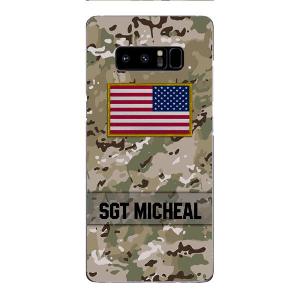 Personalized U.S Soldier Phone Case Printed OCT-DT11