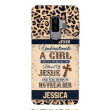 Personalized Never Underestimate A Girl Who Is Covered By The Blood Of Jesus And Was Born In November Phone Case OCT-DT11