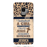 Personalized Never Underestimate A Girl Who Is Covered By The Blood Of Jesus And Was Born In November Phone Case OCT-DT11