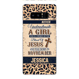 Personalized Never Underestimate A Girl Who Is Covered By The Blood Of Jesus And Was Born In November Phone Case OCT-DT11