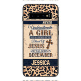 Personalized Never Underestimate A Girl Who Is Covered By The Blood Of Jesus And Was Born In December Phone Case OCT-DT11