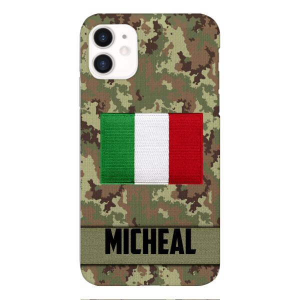 Personalized Italian Soldier Phone Case OCT-LN14