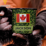 PERSONALIZED CANADIAN SOLIDER STEEL MUG 12OZ 3D PRINTED OCT-QH15