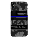Personalized U.S Thin Blue Line Phone Case OCT-MQ18