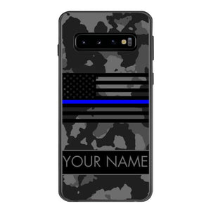 Personalized U.S Thin Blue Line Phone Case OCT-MQ18