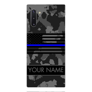 Personalized U.S Thin Blue Line Phone Case OCT-MQ18