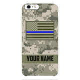 Personalized U.S Thin Blue Line Phone Case OCT-QH18