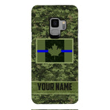 Personalized Canadian Thin Blue Line Phone Case OCT-QH18
