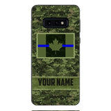 Personalized Canadian Thin Blue Line Phone Case OCT-QH18