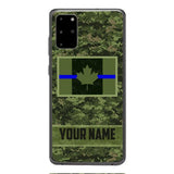 Personalized Canadian Thin Blue Line Phone Case OCT-QH18