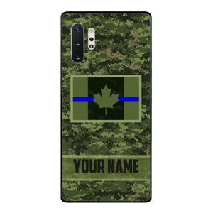 Personalized Canadian Thin Blue Line Phone Case OCT-QH18