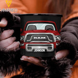 PERSONALIZED RAM CAR STEEL MUG 12OZ 3D PRINTED TNTQ2010