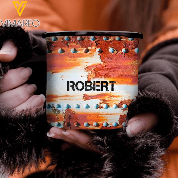 PERSONALIZED IRONWORKER STEEL MUG 12OZ 3D PRINTED OCT-LN20