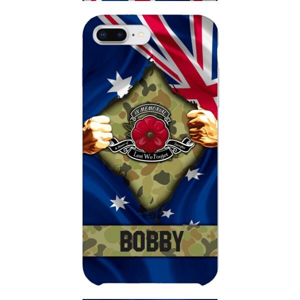 Personalized Australian Soldier Phone Case OCT-DT21