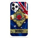 Personalized Australian Soldier Phone Case OCT-DT21