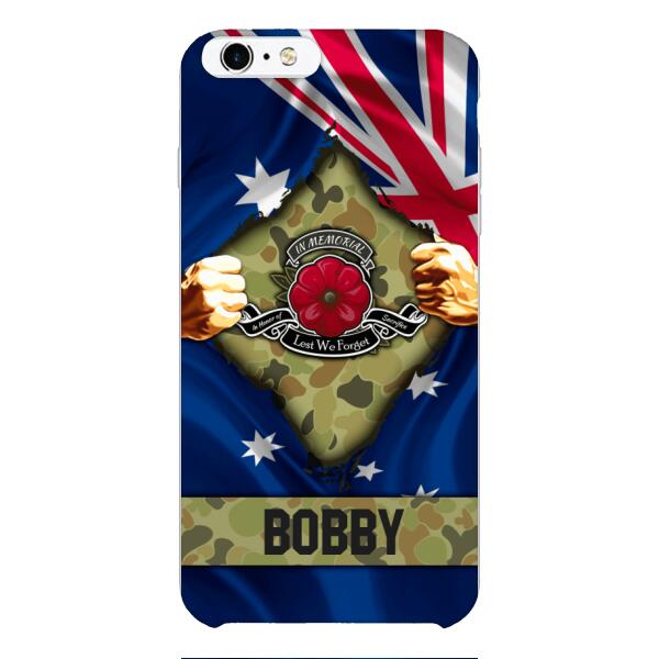 Personalized Australian Soldier Phone Case OCT-DT21