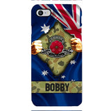 Personalized Australian Soldier Phone Case OCT-DT21