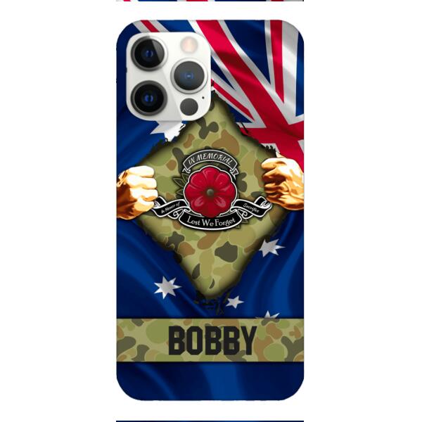 Personalized Australian Soldier Phone Case OCT-DT21