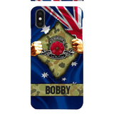 Personalized Australian Soldier Phone Case OCT-DT21