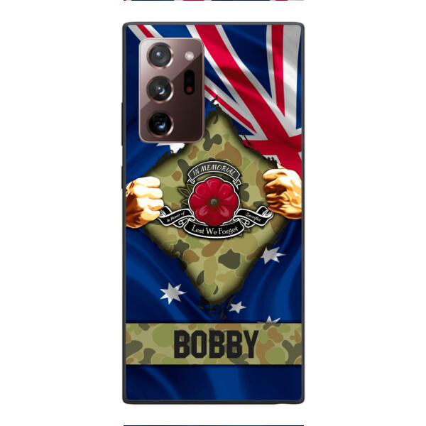 Personalized Australian Soldier Phone Case OCT-DT21