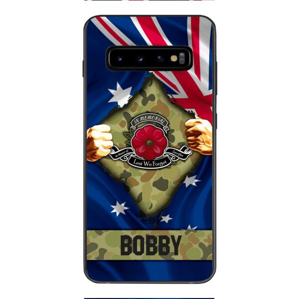Personalized Australian Soldier Phone Case OCT-DT21