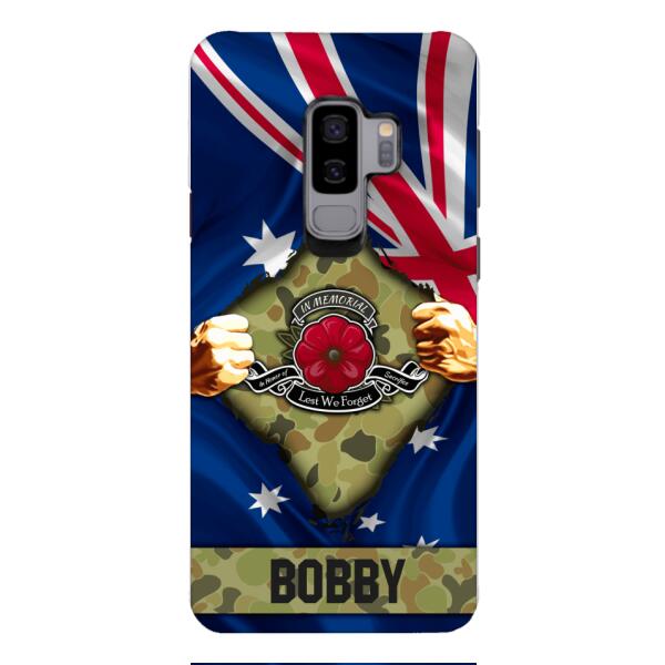 Personalized Australian Soldier Phone Case OCT-DT21