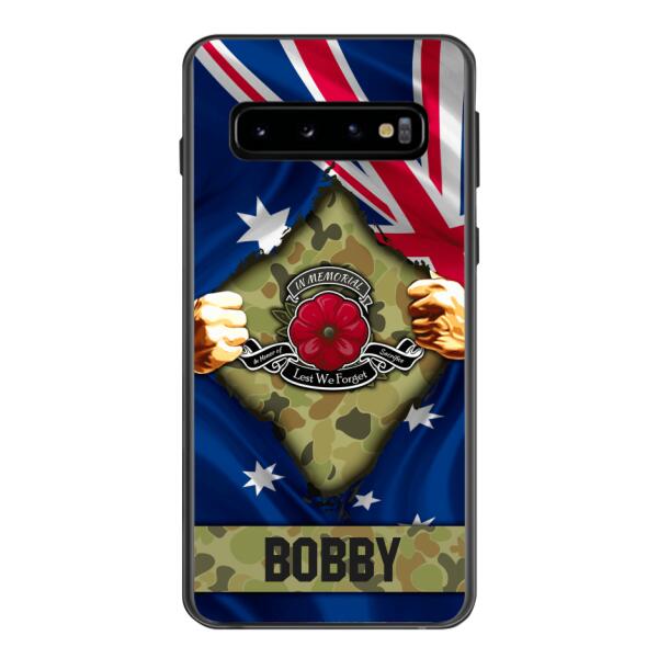 Personalized Australian Soldier Phone Case OCT-DT21