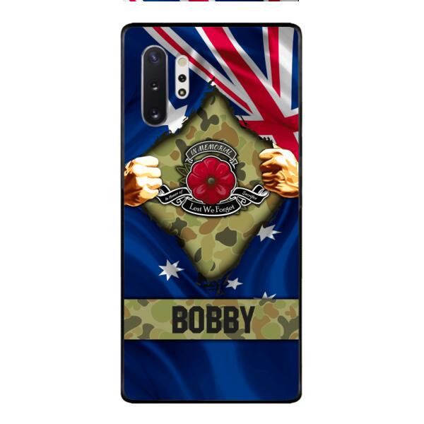 Personalized Australian Soldier Phone Case OCT-DT21