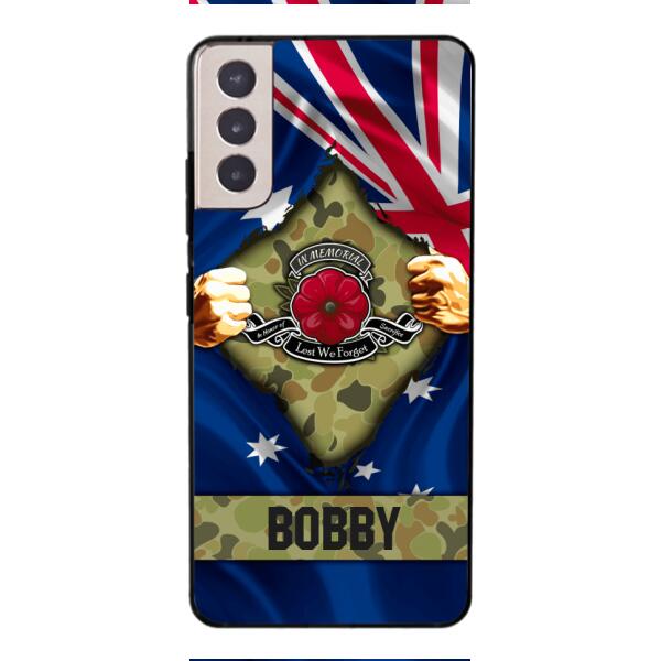 Personalized Australian Soldier Phone Case OCT-DT21